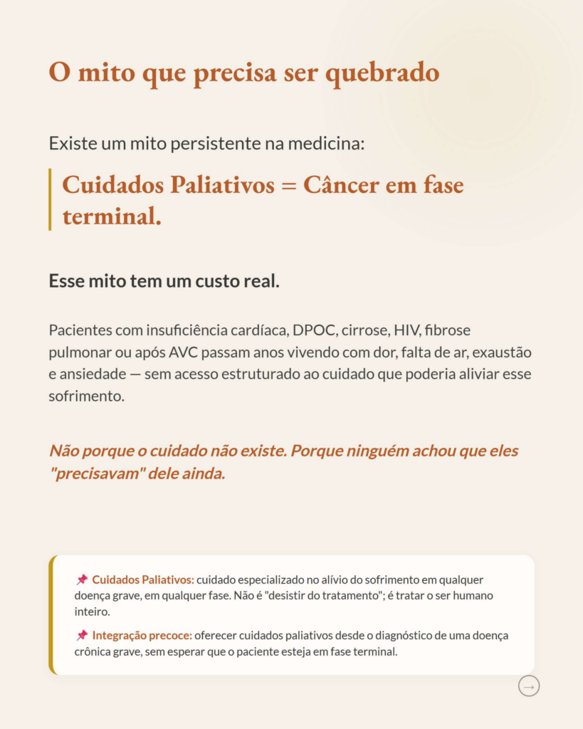 Cuidados Paliativos Precoces em Doenças Não Oncológicas