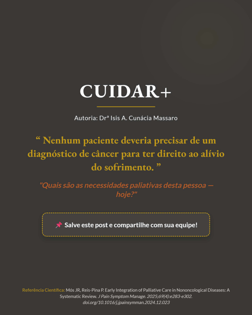 Cuidados Paliativos Precoces em Doenças Não Oncológicas