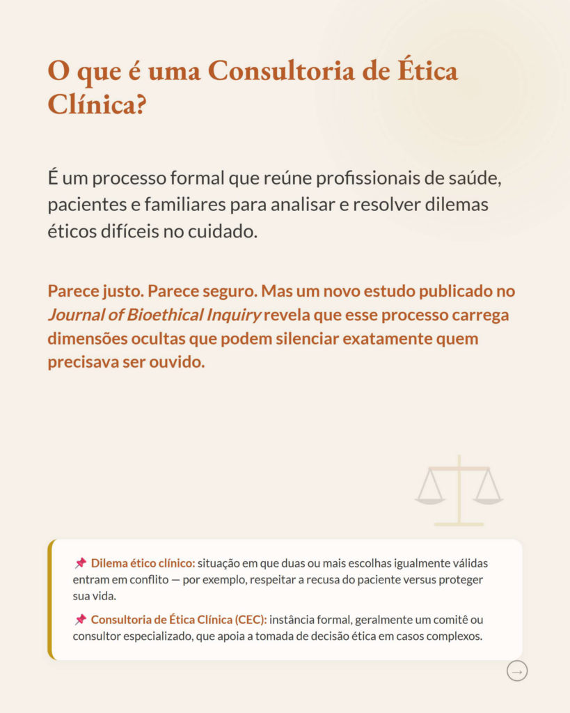 As Dimensões Ocultas da Bioética Clínica