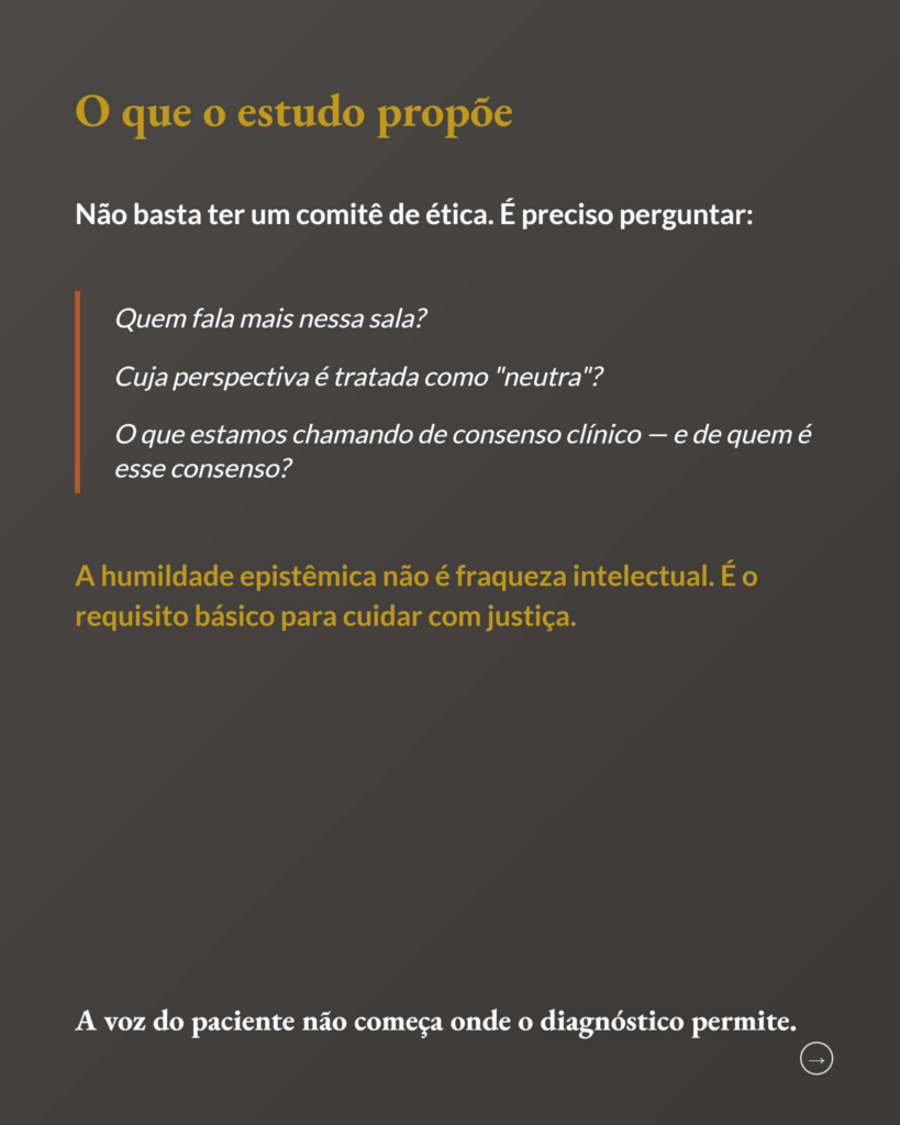 As Dimensões Ocultas da Bioética Clínica