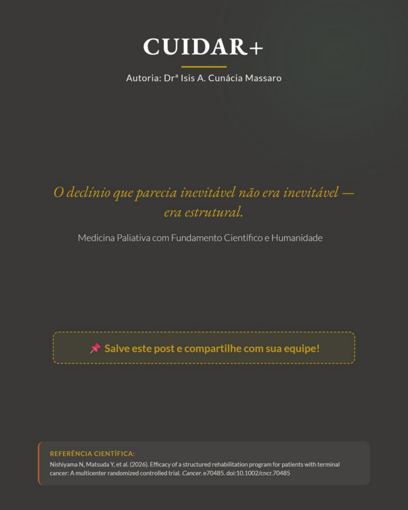Reabilitação Estruturada no Câncer Avançado: o Que Muda na Autonomia