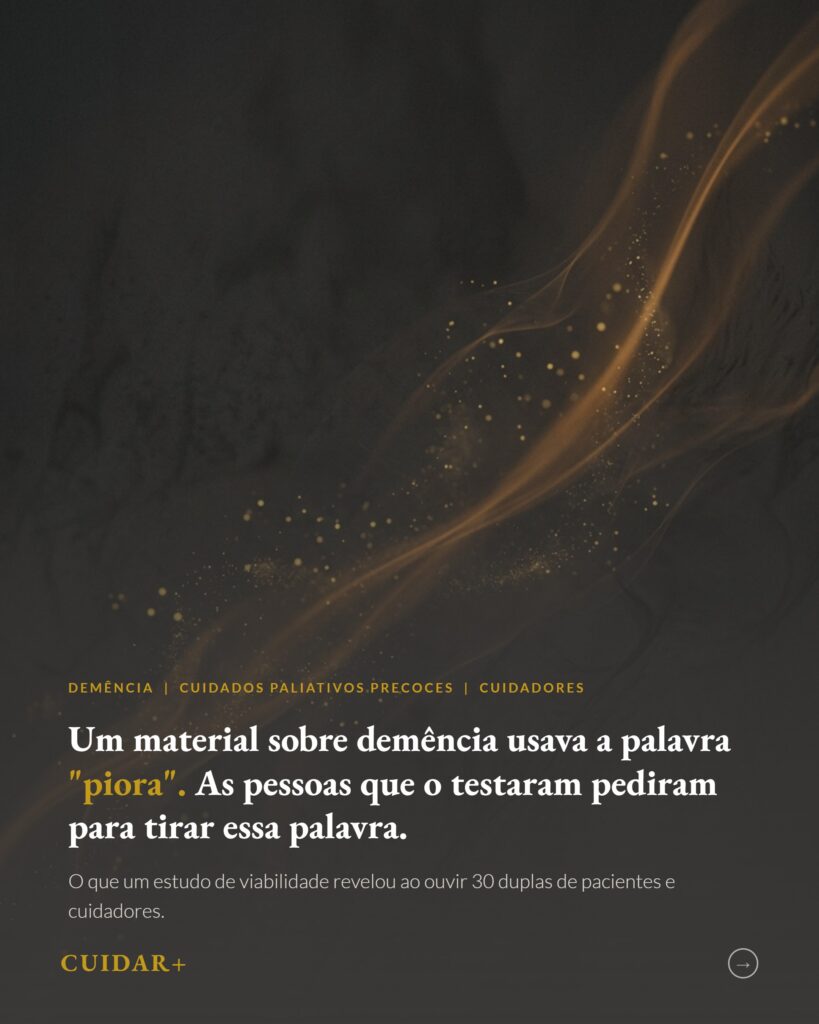 Cuidados Paliativos Precoces em Demência, slide 1
