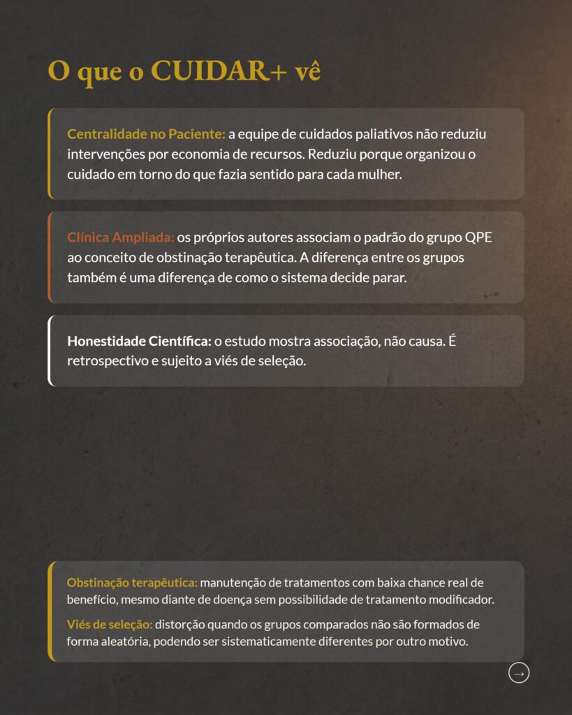 Câncer de mama avançado, trajetórias assistenciais em cuidados paliativos, slide 8