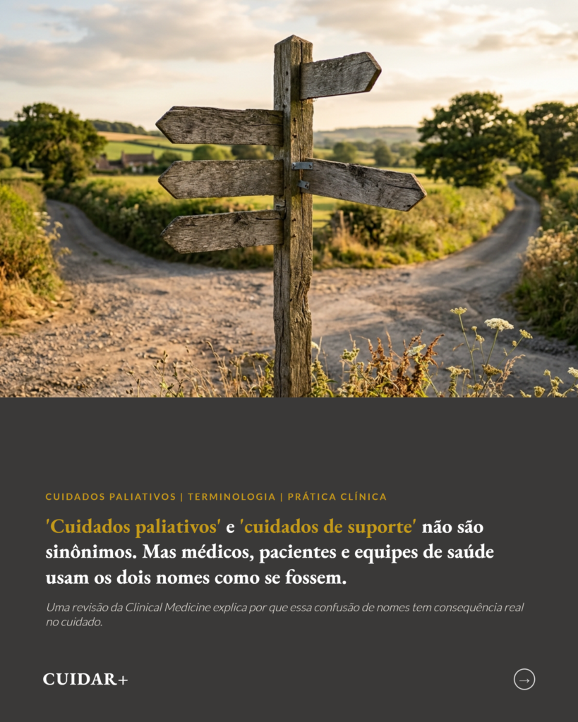 Cuidados paliativos e cuidados de suporte não são sinônimos, slide 1