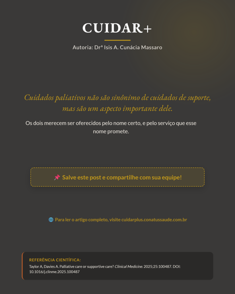 Cuidados paliativos e cuidados de suporte não são sinônimos, slide 10