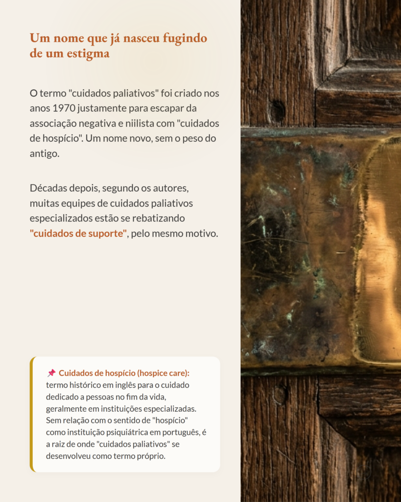 Cuidados paliativos e cuidados de suporte não são sinônimos, slide 3