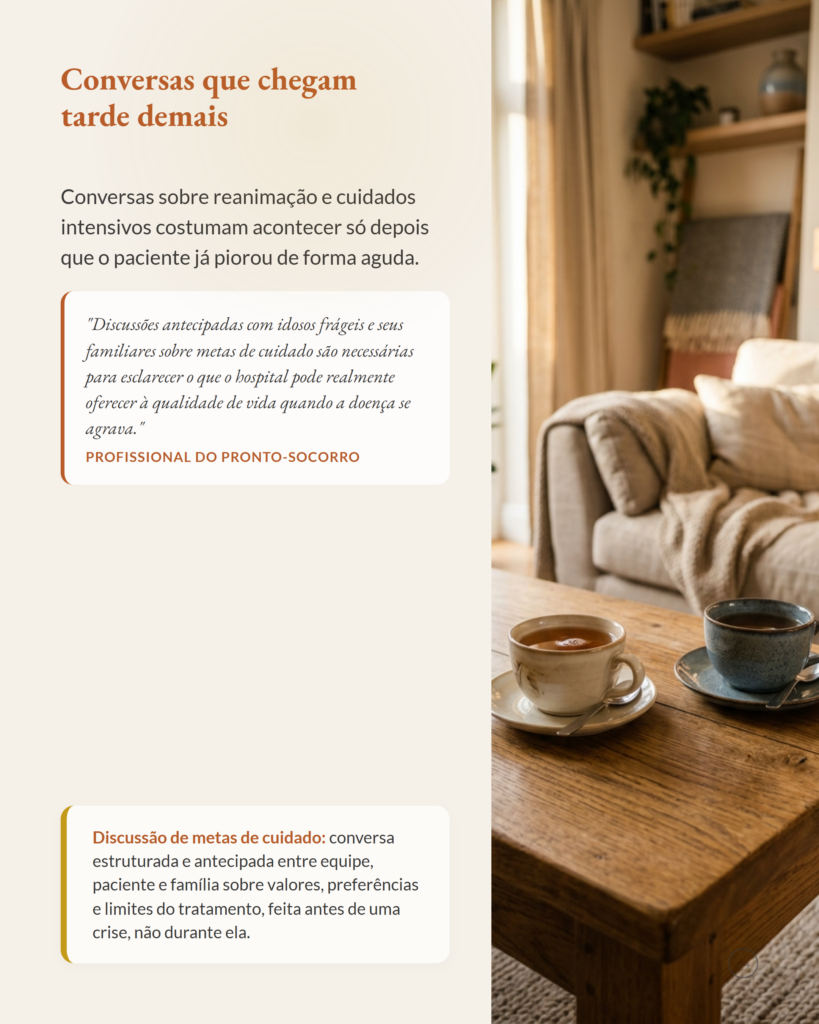 Cuidados paliativos tardios e visitas evitáveis ao pronto-socorro em idosos, slide 4