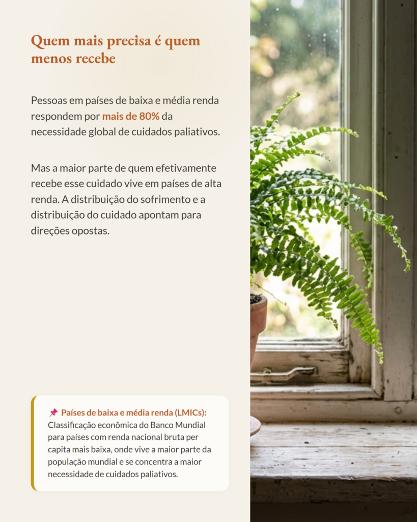 O abismo entre quem precisa e quem recebe cuidados paliativos, slide 4