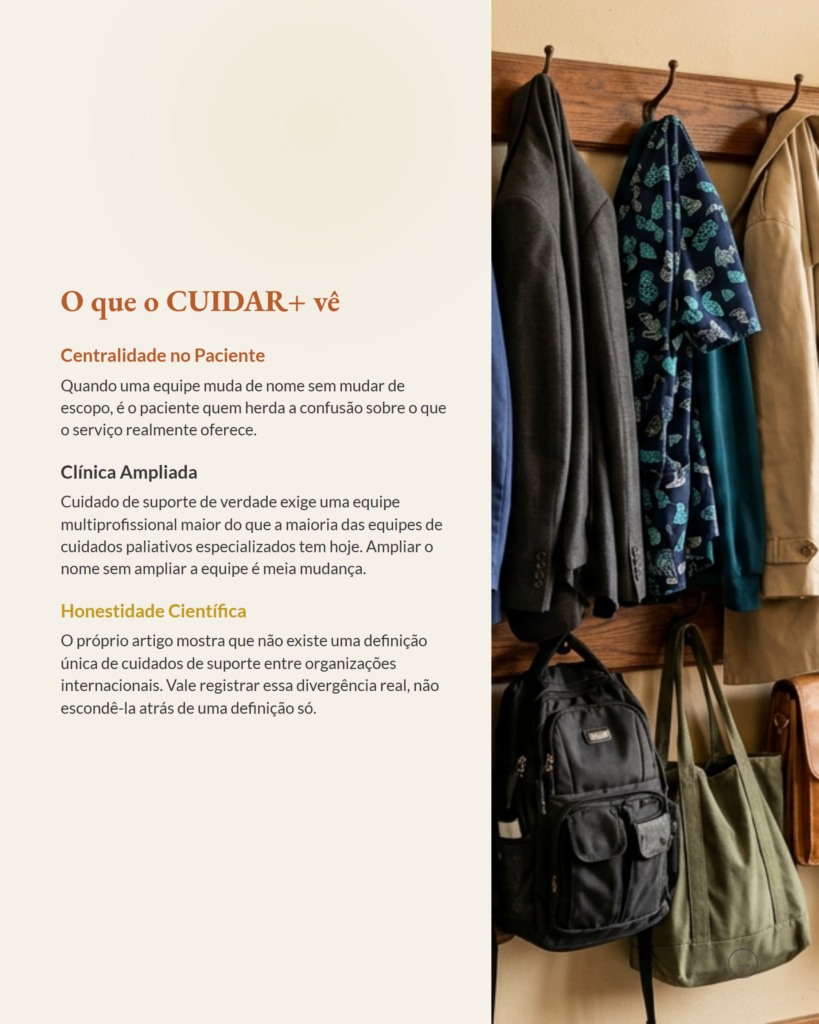 Cuidados paliativos e cuidados de suporte não são sinônimos, slide 8