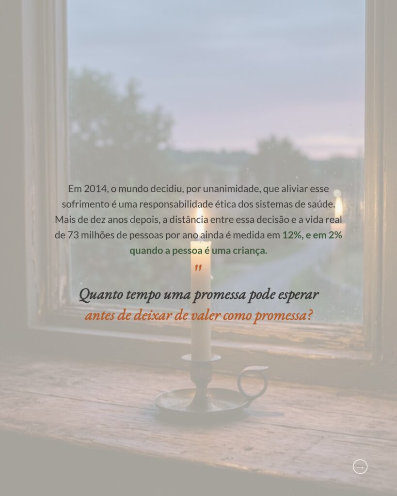O abismo entre quem precisa e quem recebe cuidados paliativos, slide 9