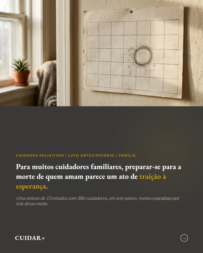 Preparo para a morte em cuidadores familiares, cuidados paliativos, slide 1