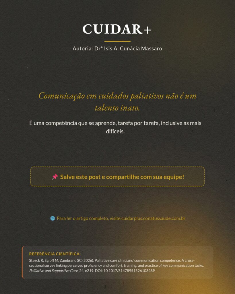 Comunicação em cuidados paliativos, competência comunicacional de clínicos, slide 10
