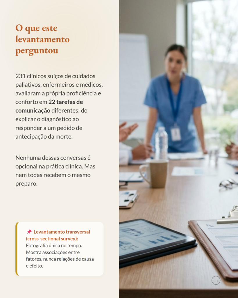 Comunicação em cuidados paliativos, competência comunicacional de clínicos, slide 2