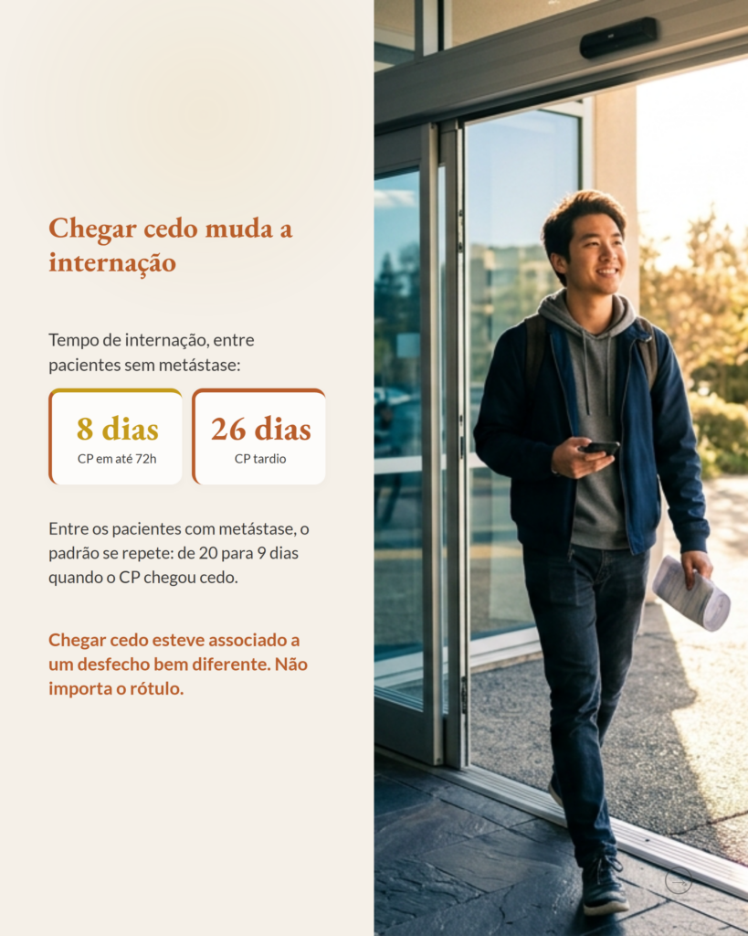 Cuidados paliativos e câncer sem metástase, encaminhamento tardio, slide 6