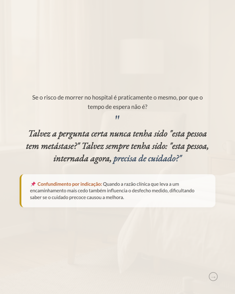 Cuidados paliativos e câncer sem metástase, encaminhamento tardio, slide 9