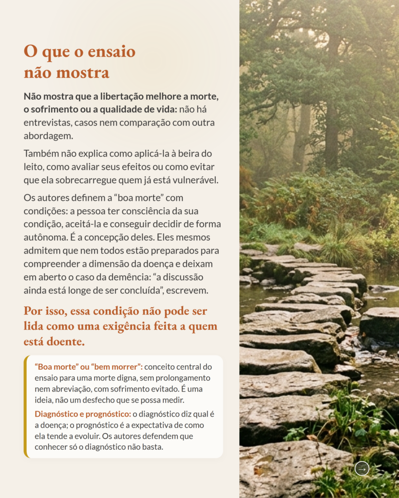 Libertação e bem morrer na bioética dos cuidados paliativos: ensaio de 2021, slide 6